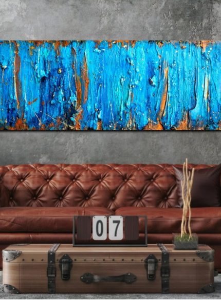 Texture Blue Abstract X