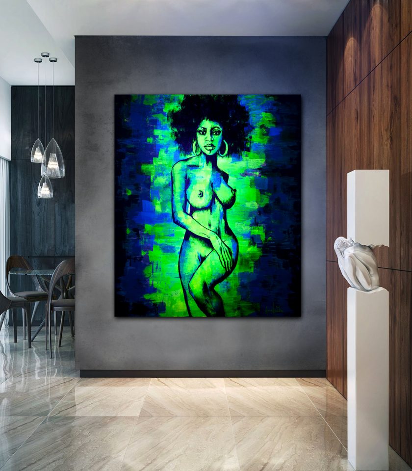Afro UV painting - Image 4