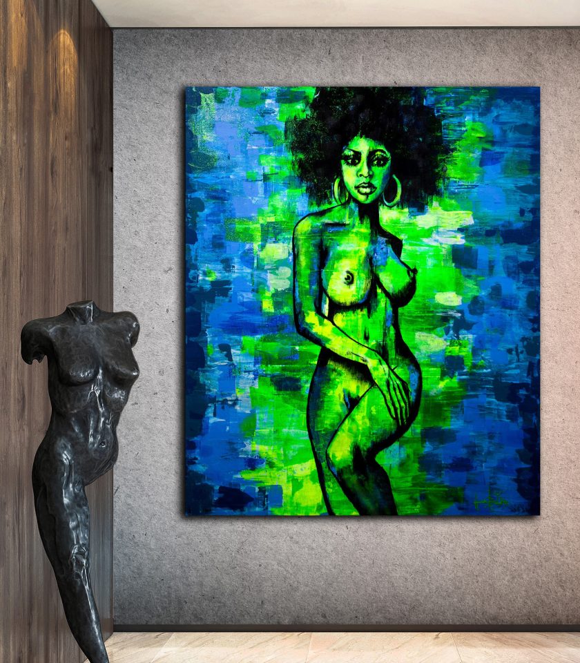 Afro UV painting - Image 3