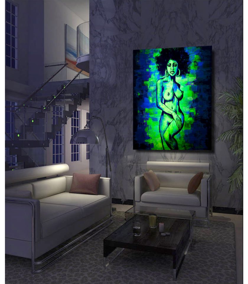 Afro UV painting - Image 2