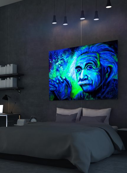 Albert Einstein UV art