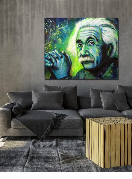 Albert Einstein UV art