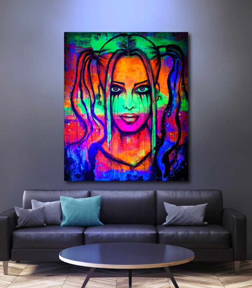 Harley Quinn UV painting - Image 2