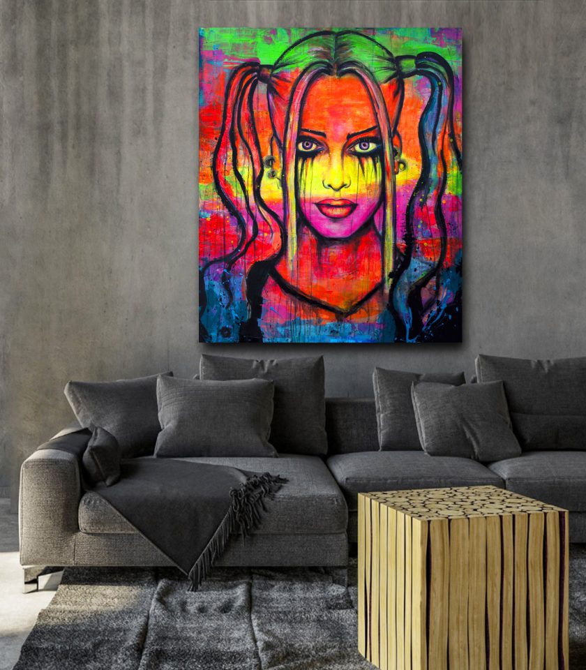 Harley Quinn UV painting - Image 3