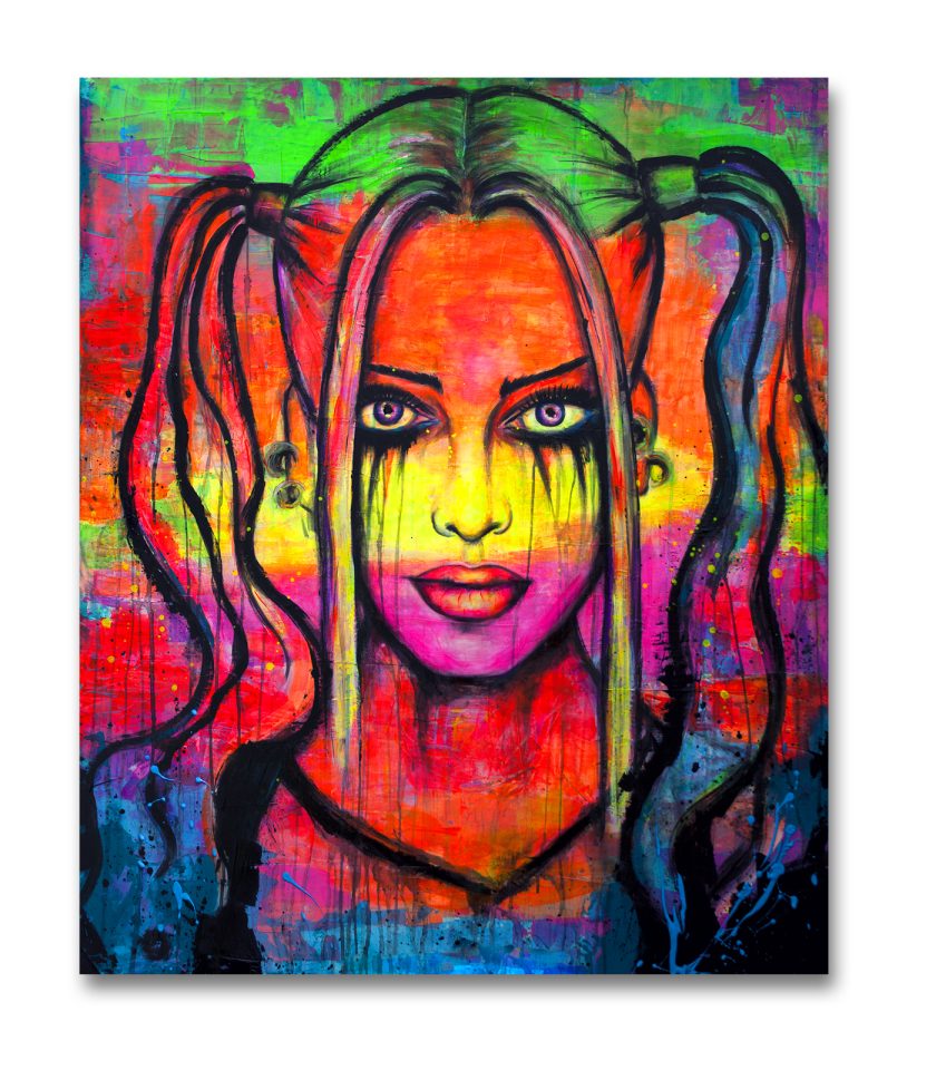 Harley Quinn UV painting