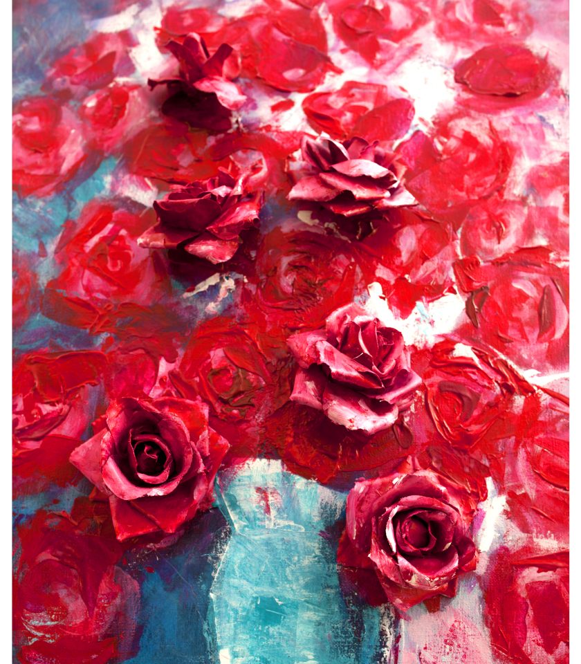 Vases of Roses -3D - Image 5