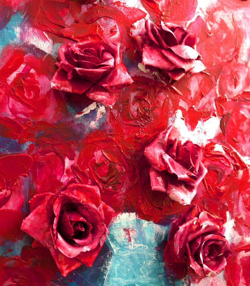Vases of Roses -3D - Image 4