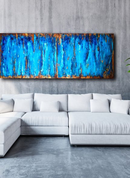 Texture Blue Abstract X