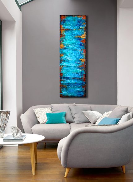 Texture Blue Abstract X