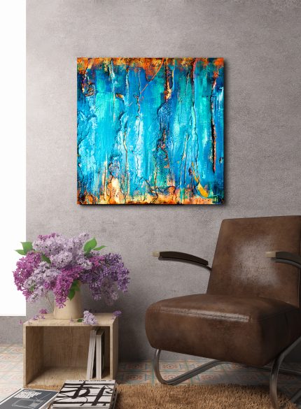 Texture Blue Abstract X