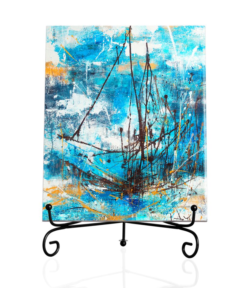 abstract art tiles