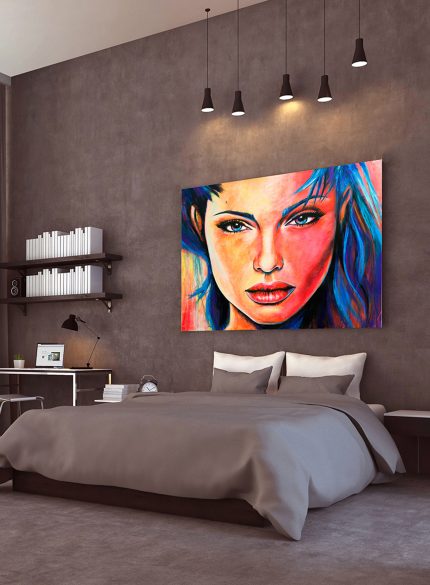 Angelina Jolie UV Art