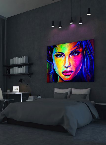 Angelina Jolie UV Art