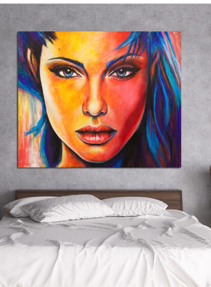 Angelina Jolie UV Art