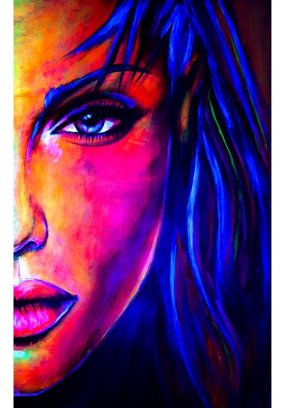 Angelina Jolie UV Art