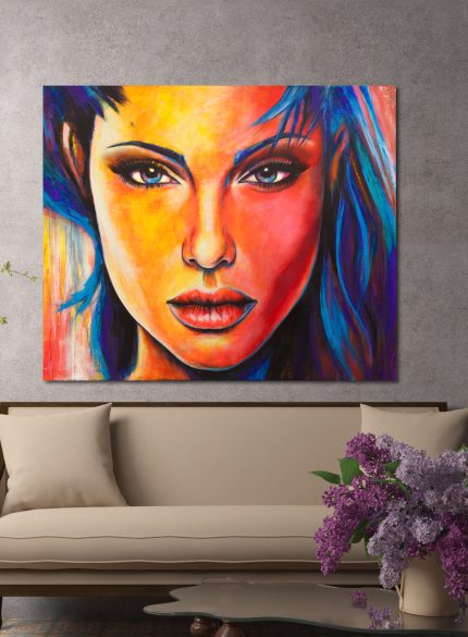 Angelina Jolie UV Art