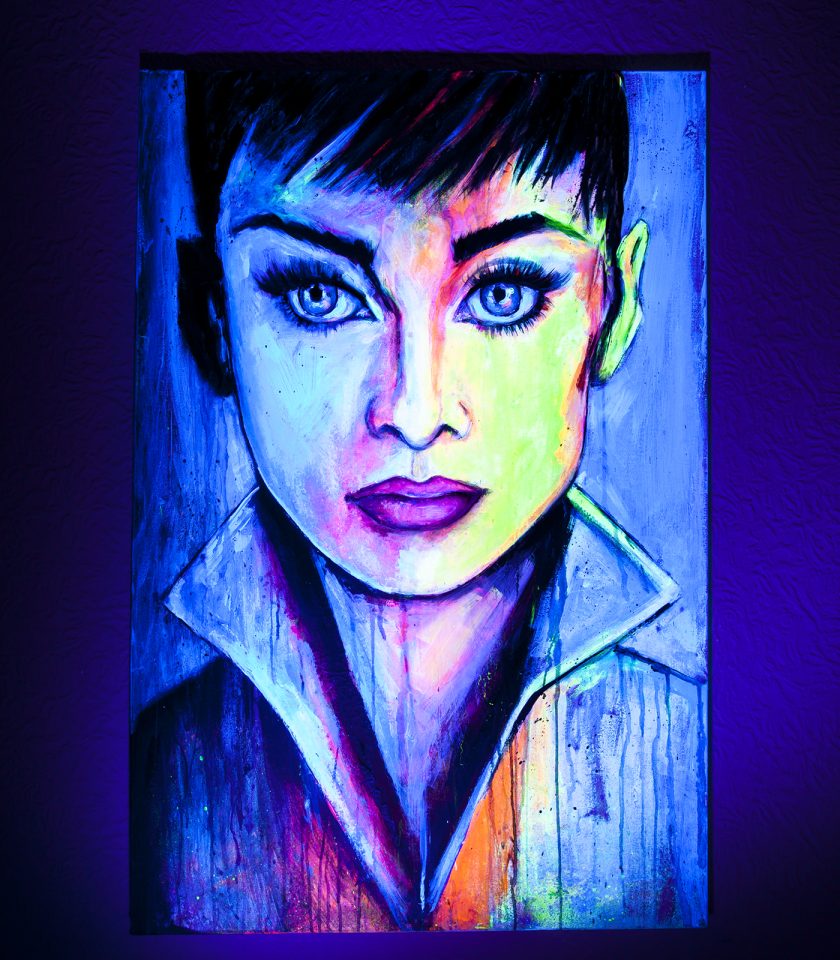 Audrey Hepburn UV painting - Image 5