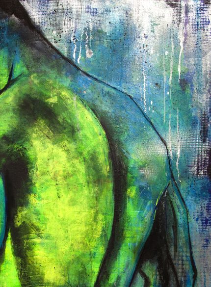 Green Man UV painting