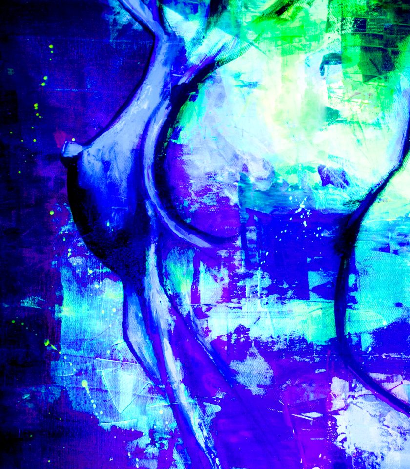 Nude Blue UV painting - Image 5