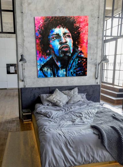 Jimi Hendrix UV painting
