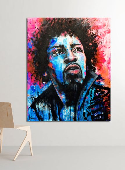 Jimi Hendrix UV painting