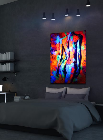 Nude Red UV painting