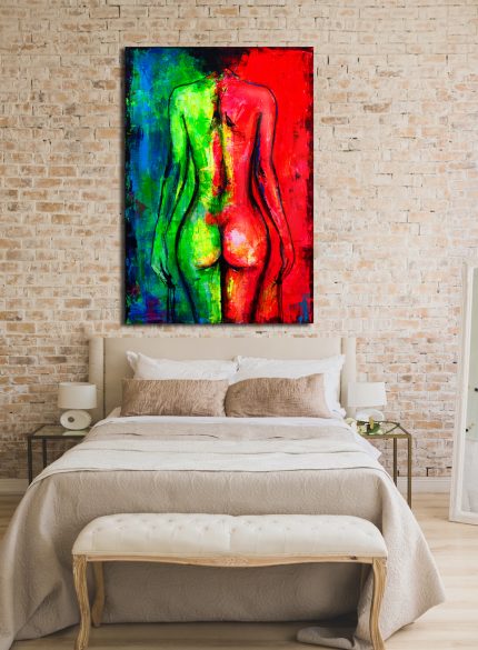 Dark Beauty Fluo UV painting