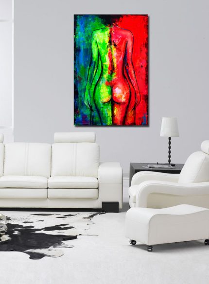 Dark Beauty Fluo UV painting