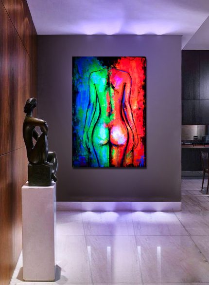 Dark Beauty Fluo UV painting