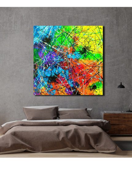 Spider Abstract UV painting