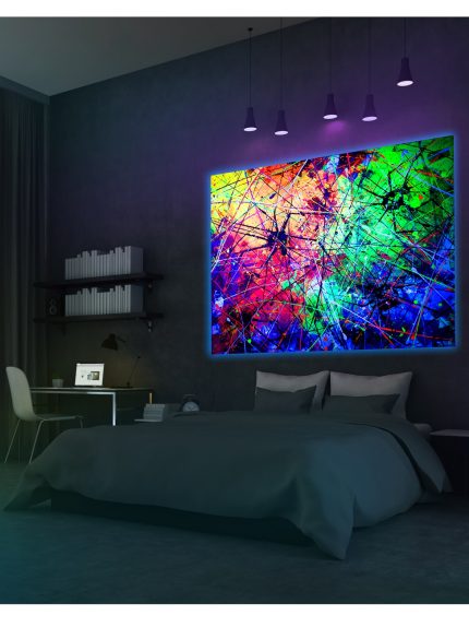 Spider Abstract UV painting