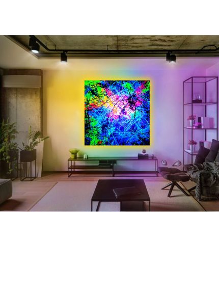 Spider Abstract UV painting