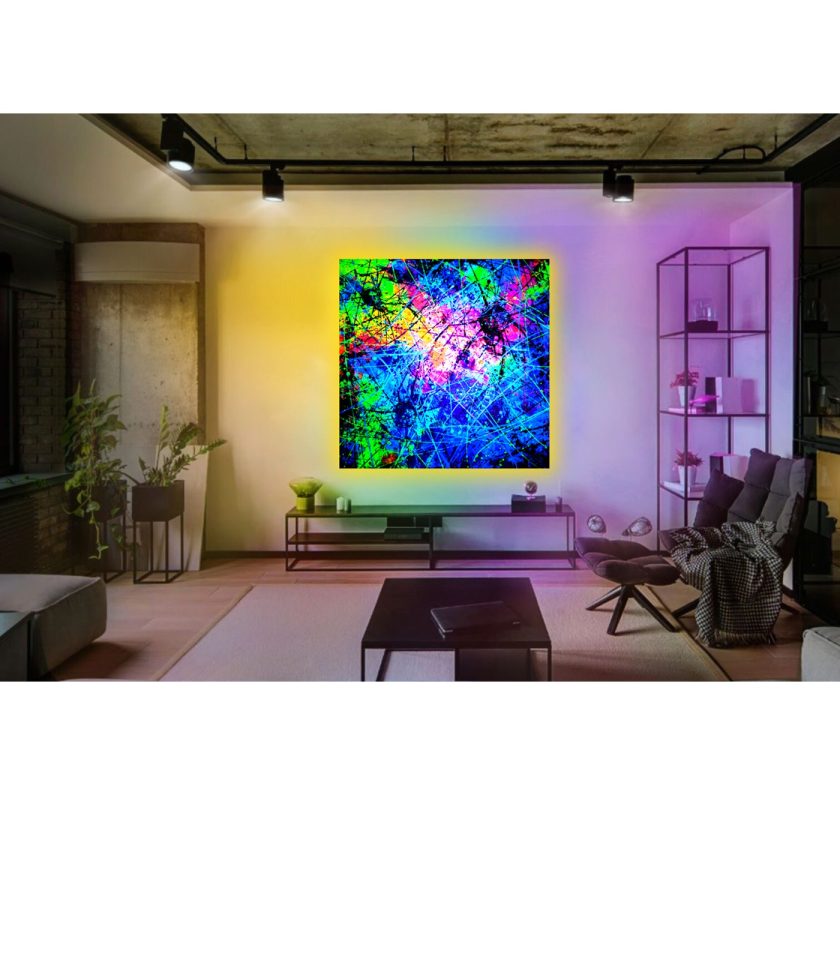 Spider Abstract UV painting - Image 5