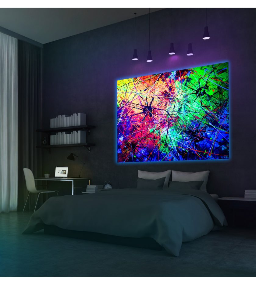 Spider Abstract UV painting - Image 2