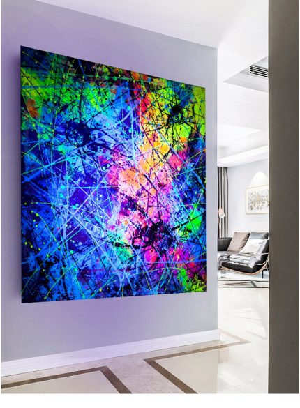 Spider Abstract UV painting