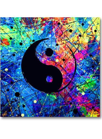 Yin Yang abstract painting