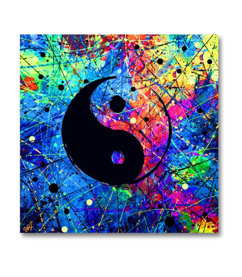 Yin Yang abstract painting