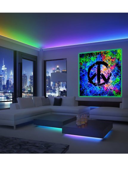 Peace Symbols UV painting
