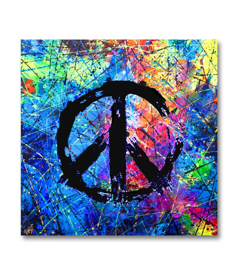 Peace Symbols UV painting