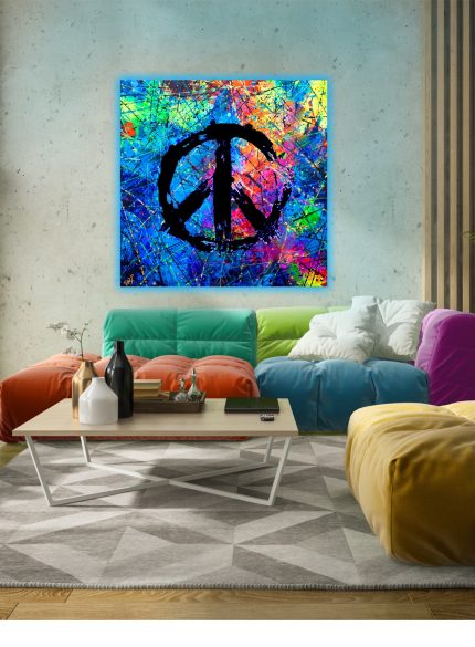 Peace Symbols UV painting