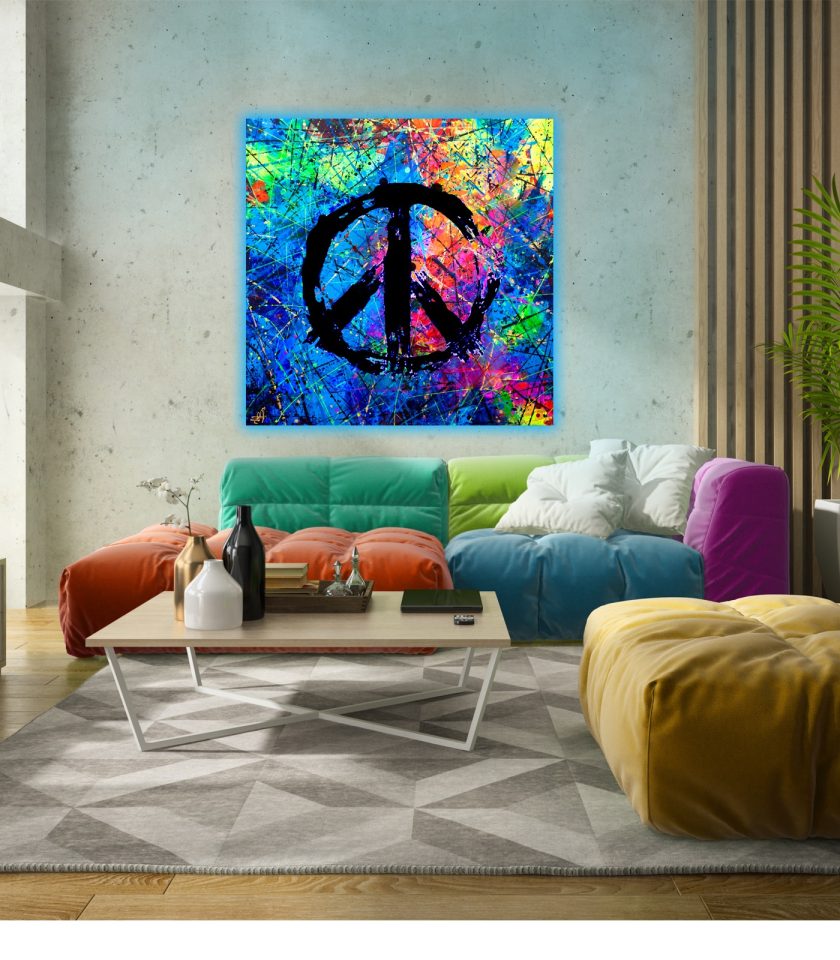 Peace Symbols UV painting - Image 5
