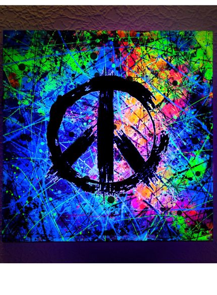Peace Symbols UV painting