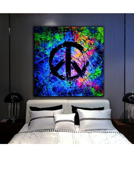 Peace Symbols UV painting