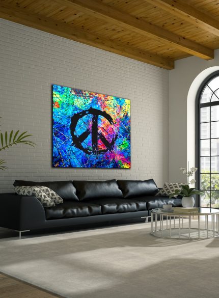 Peace Symbols UV painting