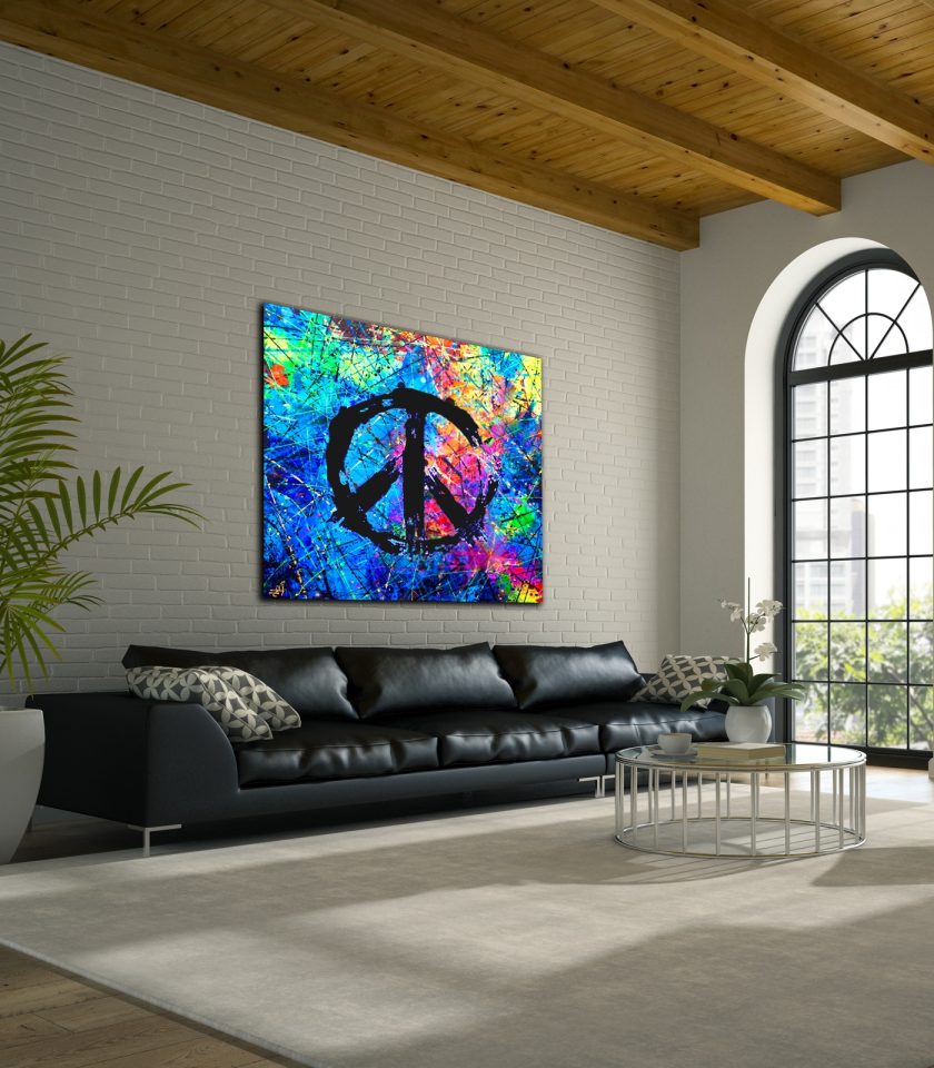 Peace Symbols UV painting - Image 3