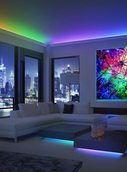 Spider Abstract UV painting