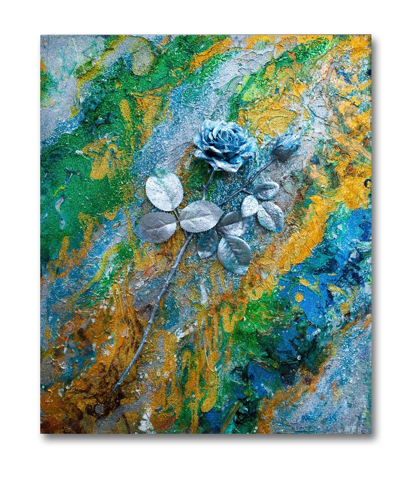Silver roses 1 3D