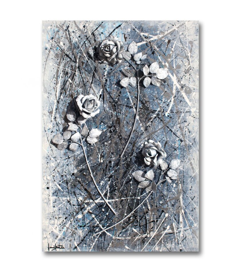 White roses 3D