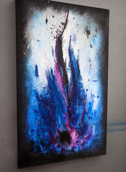 Blue Fire Abstract
