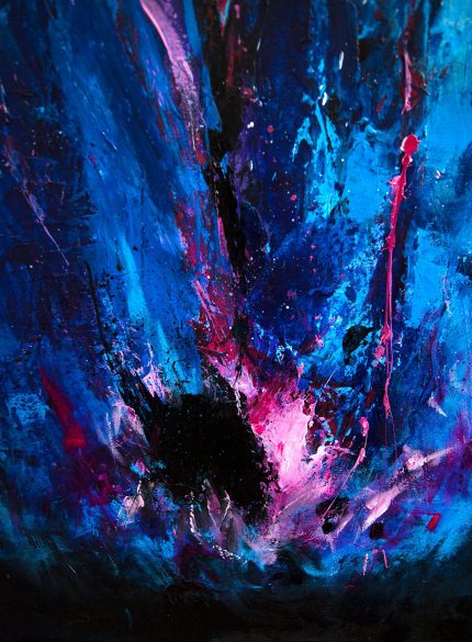 Blue Fire Abstract